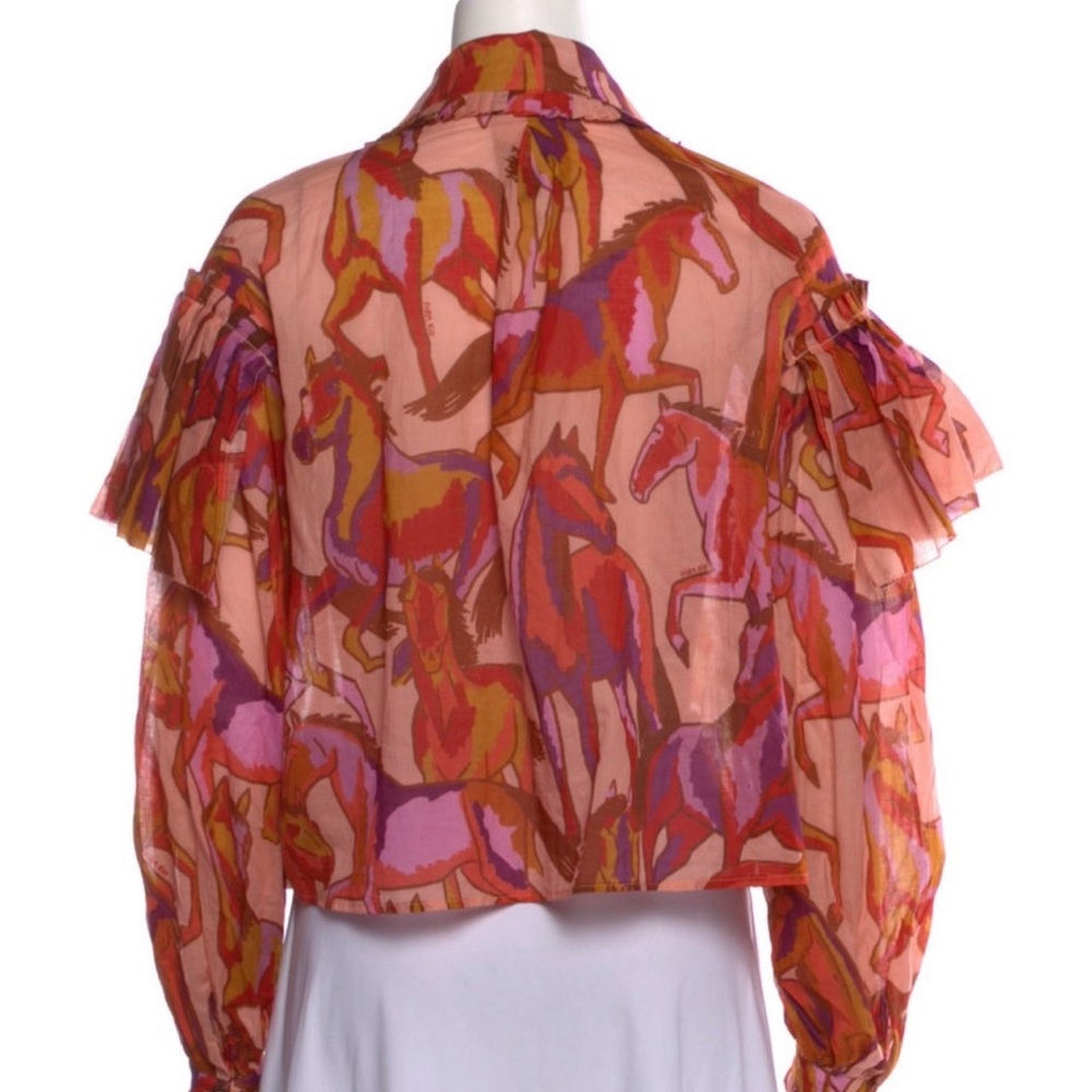 Vibrant Multicolor Ruffled Blouse - image 6